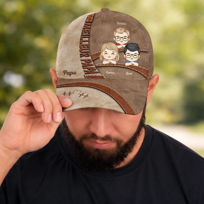 Personnalisée Casquette Classique – Cadeau Pour Papa, Papi – Des Petits Aux Grands Rêves