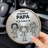 Clip de pare-soleil personnalisé – Cadeau pour papa – Prends garde en roulant