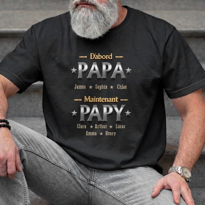 T-shirt Unisexe, T-shirt Premium, Hoodie Personnalisé – Cadeau Pour Papa - Le Nouveau Titre De Papa
