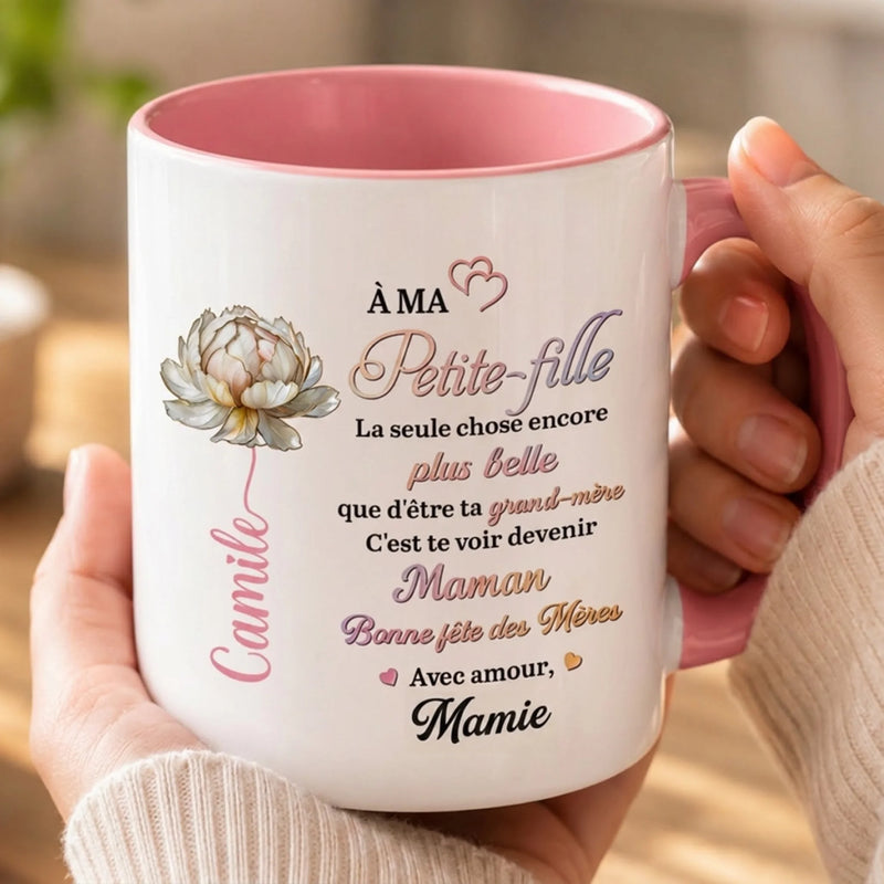 Mug Personnalisé – Cadeau Fête des Mères pour Fille – Un Nouveau Voyage Sacré
