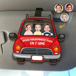 Clip De Pare-soleil Personnalisé Avec Photo – Cadeau Pour Papa – Sois Prudent Sur La Route
