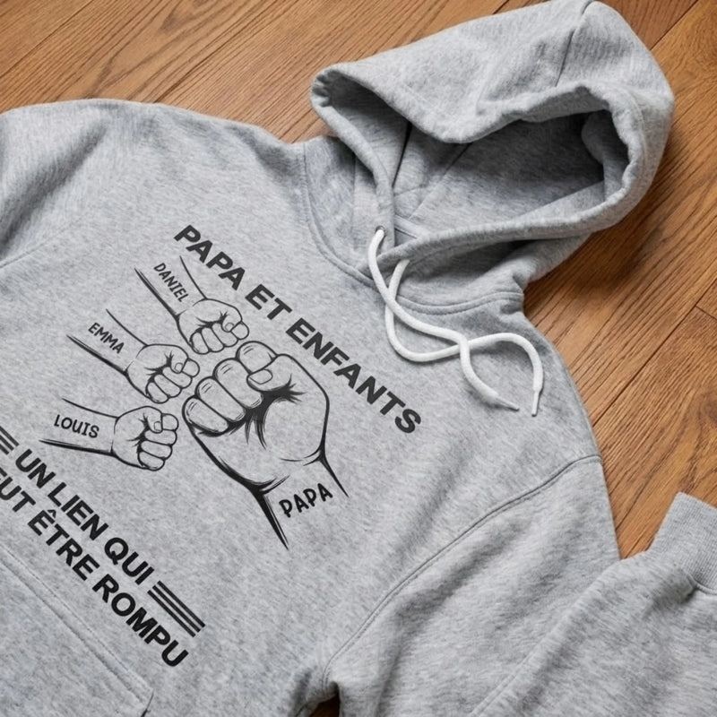T-shirt Unisexe, T-shirt Premium, Hoodie Personnalisé – Cadeau Pour Papa - Un Lien Qui Ne Peut Être Rompu