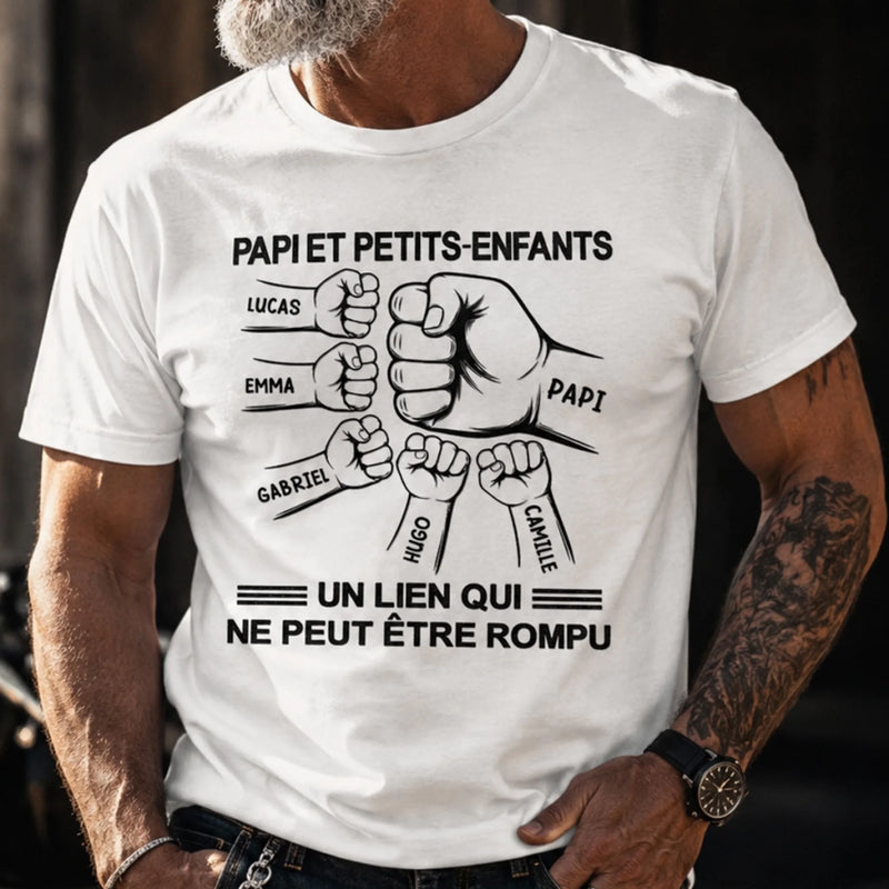 T-shirt Unisexe, T-shirt Premium, Hoodie Personnalisé – Cadeau Pour Papa - Un Lien Qui Ne Peut Être Rompu