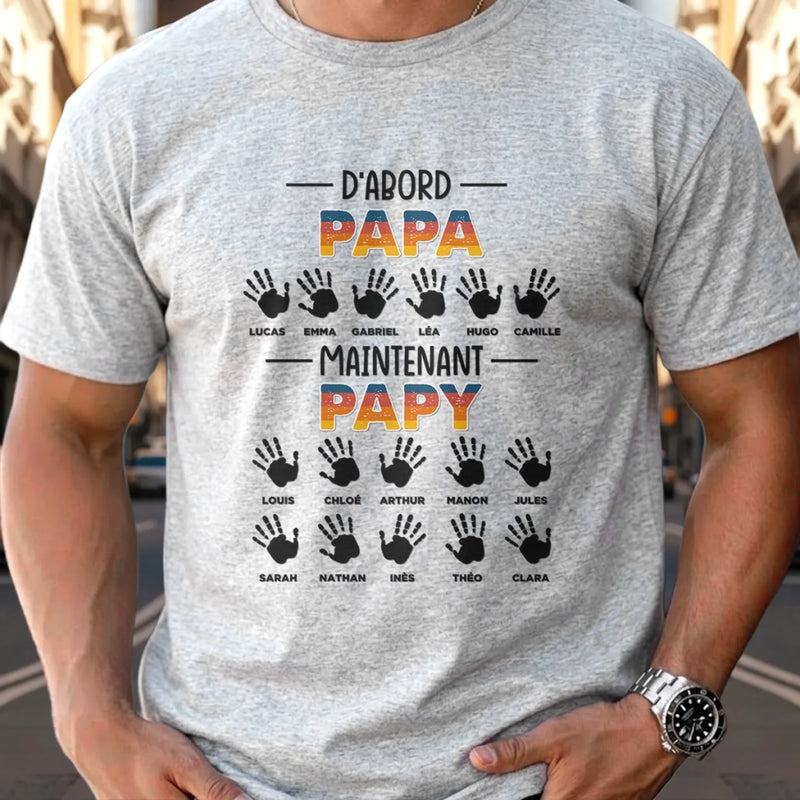 T-shirt Unisexe, T-shirt Premium, Hoodie Personnalisé – Cadeau Pour Papa - Passé Au Rang De Grand-père