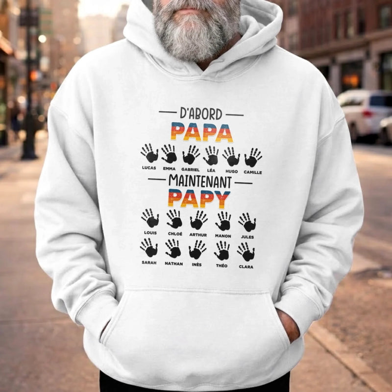 T-shirt Unisexe, T-shirt Premium, Hoodie Personnalisé – Cadeau Pour Papa - Passé Au Rang De Grand-père