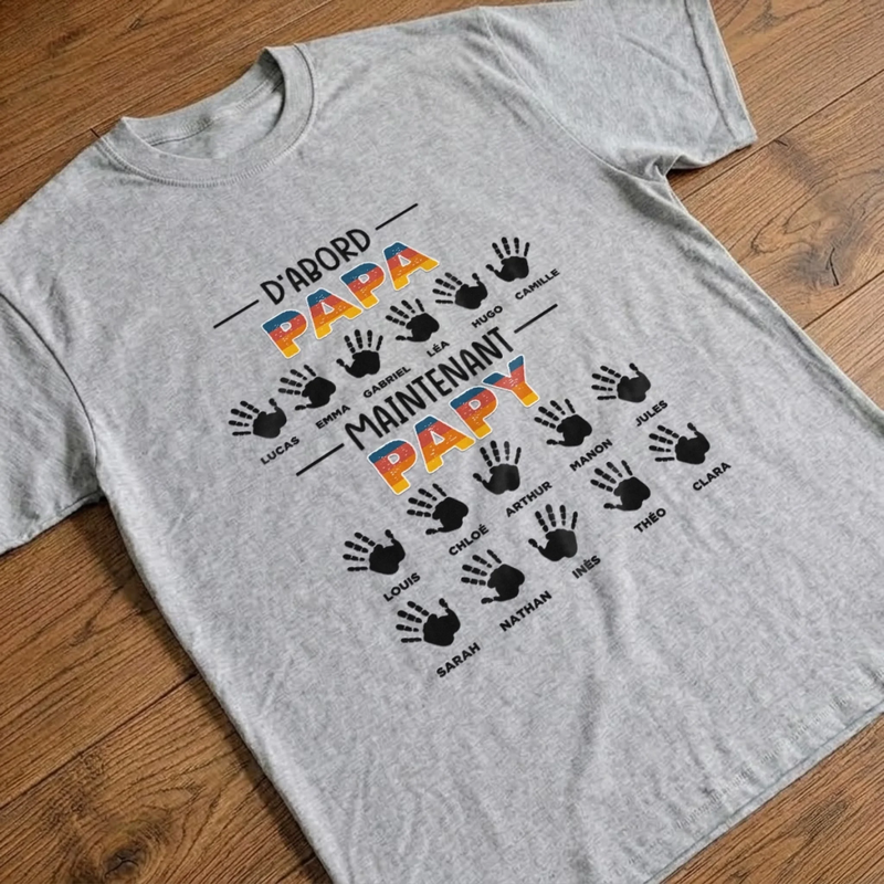 T-shirt Unisexe, T-shirt Premium, Hoodie Personnalisé – Cadeau Pour Papa - Passé Au Rang De Grand-père