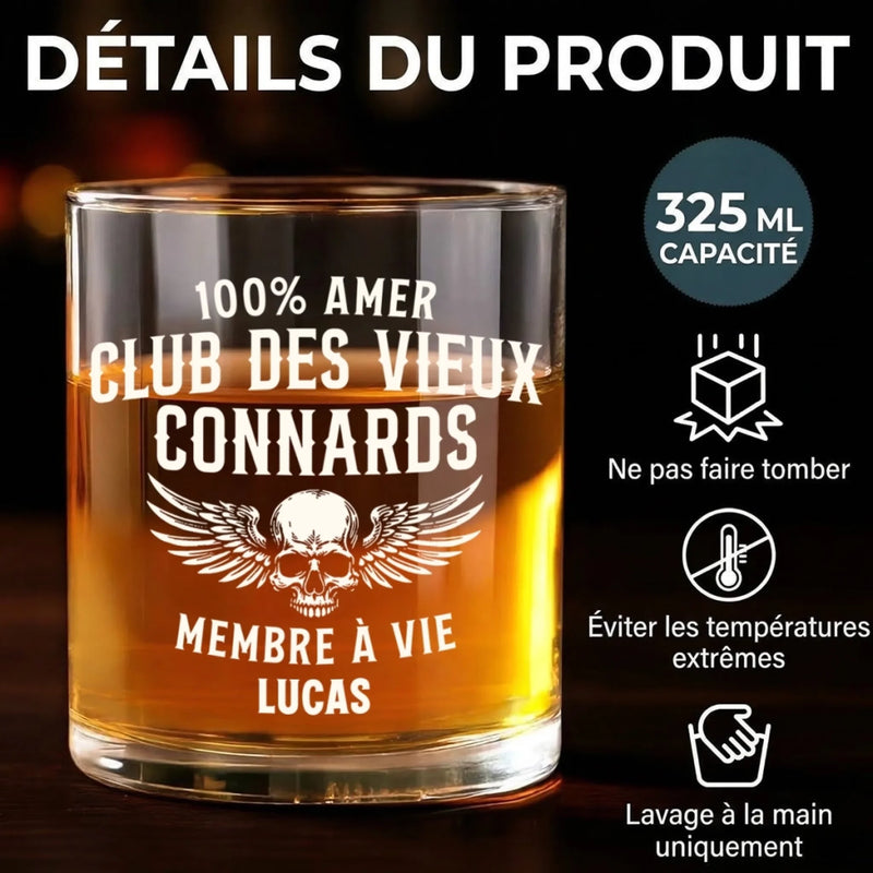 Verre À Whisky Personnalisé – Cadeau Pour Papa –  Membre À Vie