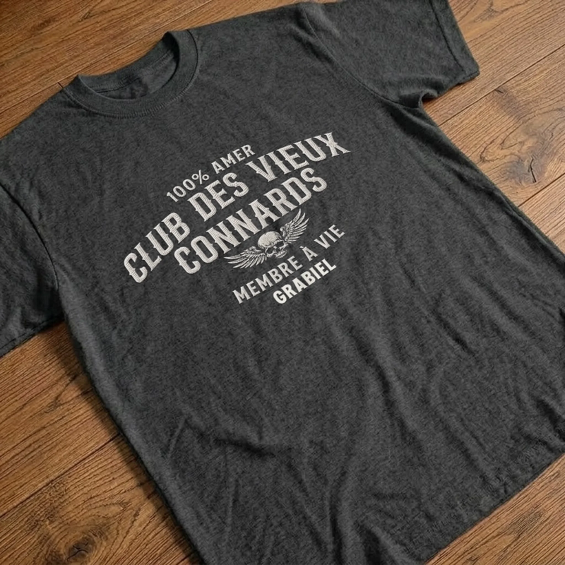 T-shirt unisexe, Hoodie Personnalisé – Cadeau rigolo pour Homme – Membre à vie