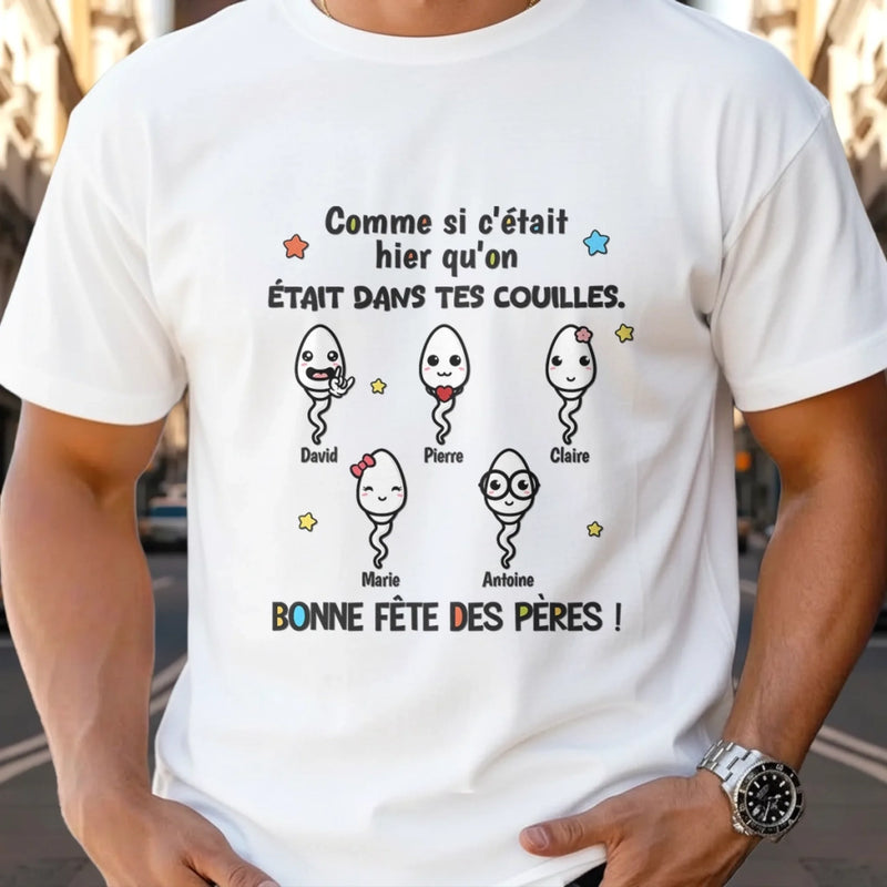 T-shirt Unisexe, T-shirt Premium, Hoodie Personnalisé – Cadeaux Pour La Fête Des Pères, Cadeau Humoristiques pour Papa - Ton Meilleur Chef-D’œuvre