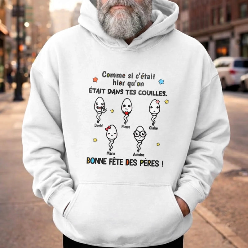 T-shirt Unisexe, T-shirt Premium, Hoodie Personnalisé – Cadeaux Pour La Fête Des Pères, Cadeau Humoristiques pour Papa - Ton Meilleur Chef-D’œuvre