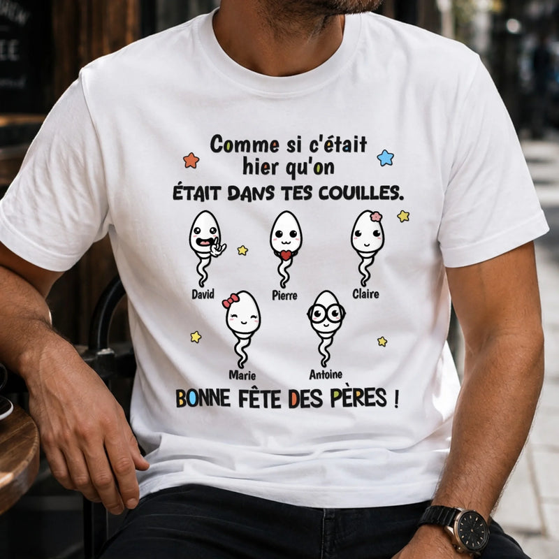 T-shirt Unisexe, T-shirt Premium, Hoodie Personnalisé – Cadeaux Pour La Fête Des Pères, Cadeau Humoristiques pour Papa - Ton Meilleur Chef-D’œuvre