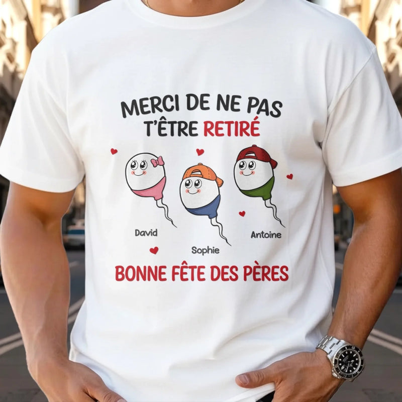 T-shirt Unisexe, T-shirt Premium, Hoodie Personnalisé – Cadeaux Pour La Fête Des Pères, Cadeau Humoristiques pour Papa - Ton Meilleur Coup