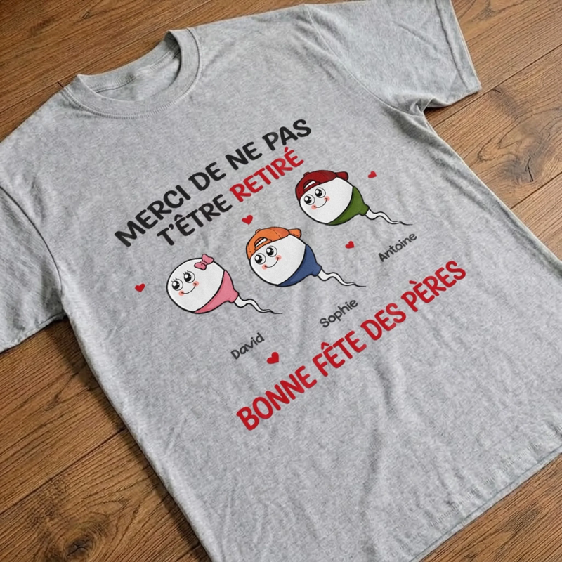 T-shirt Unisexe, T-shirt Premium, Hoodie Personnalisé – Cadeaux Pour La Fête Des Pères, Cadeau Humoristiques pour Papa - Ton Meilleur Coup