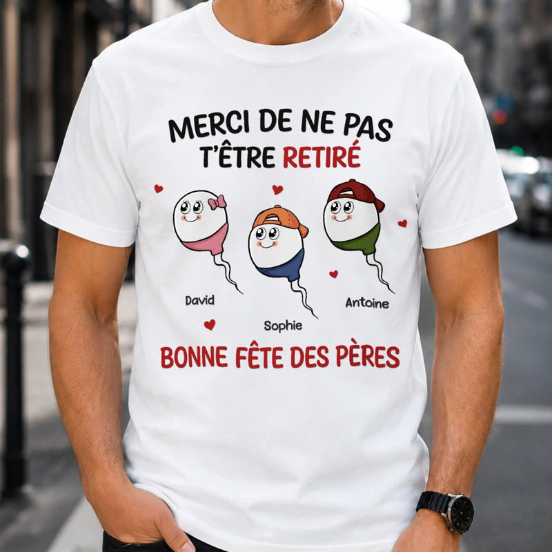T-shirt Unisexe, T-shirt Premium, Hoodie Personnalisé – Cadeaux Pour La Fête Des Pères, Cadeau Humoristiques pour Papa - Ton Meilleur Coup