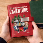 Ensemble de Carnets Personnalisés – Cadeau Pour Amoureux Du Camping - Et Ainsi Commence L'aventure
