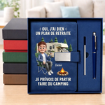 Ensemble de Carnets Personnalisés – Cadeau Pour Amoureux Du Camping, Retraités - Le Camping M’appelle