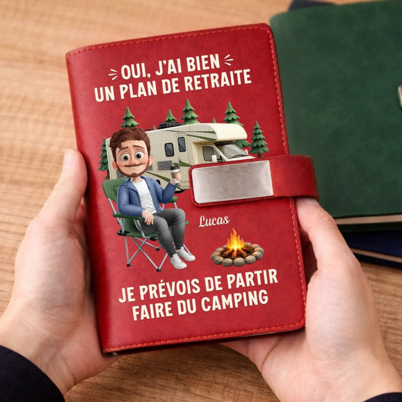 Ensemble de Carnets Personnalisés – Cadeau Pour Amoureux Du Camping, Retraités - Le Camping M’appelle