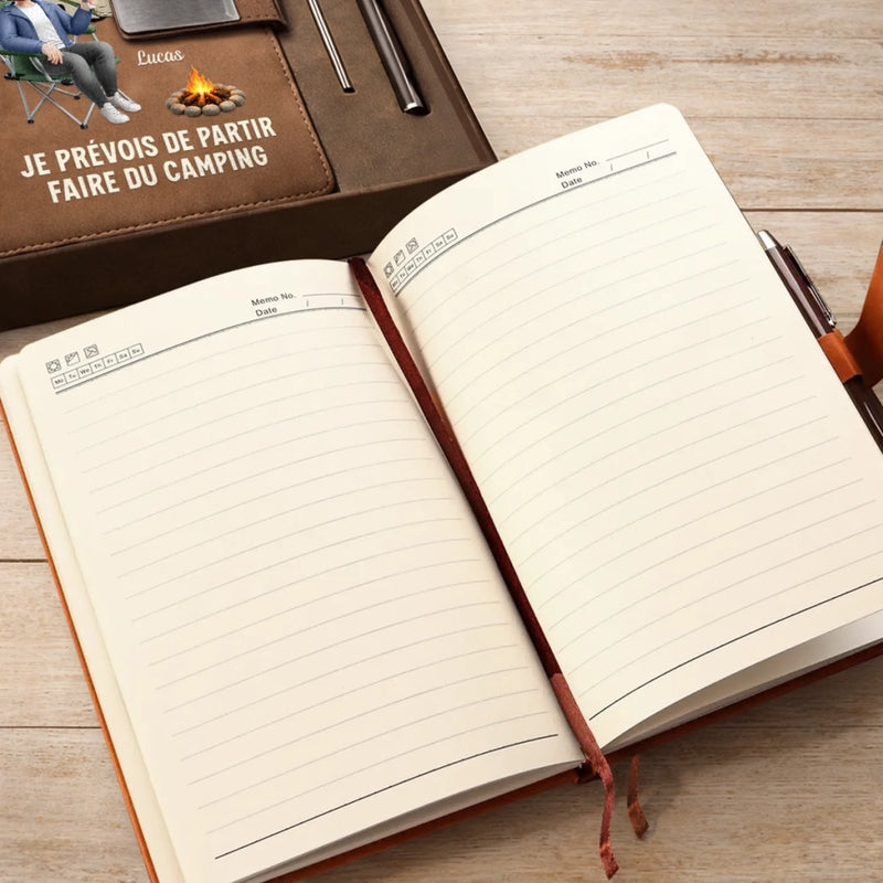 Ensemble de Carnets Personnalisés – Cadeau Pour Amoureux Du Camping, Retraités - Le Camping M’appelle