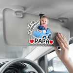 Clip De Pare-soleil En Acrylique Personnalisé Avec Photo – Cadeau Pour Papa – Mon Plus Beau Trajet