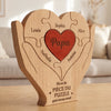 Puzzle En Bois Personnalisé – Cadeau Pour Papa – Tu Es La Pièce Qui Nous Rassemble