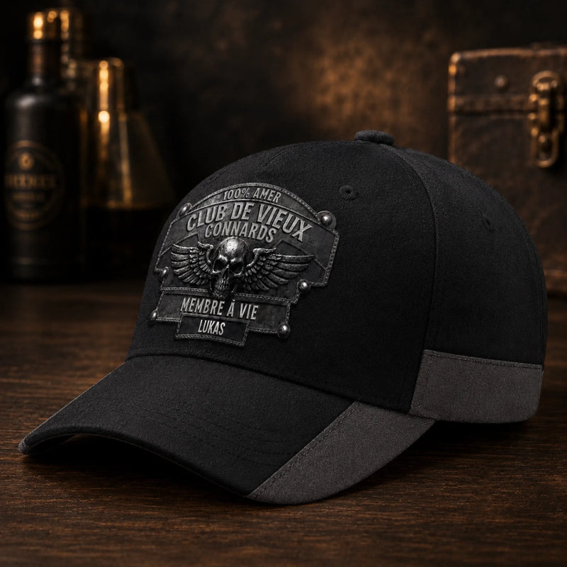 Casquette Classique Personnalisée – Cadeau Rigolo pour Homme – Membre à vie