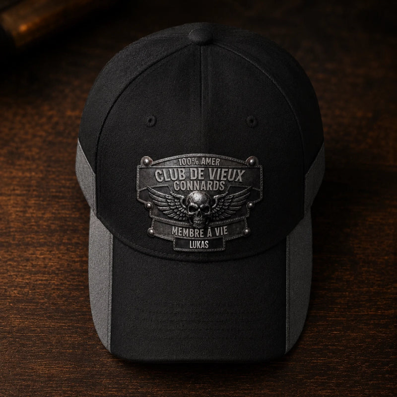 Casquette Classique Personnalisée – Cadeau Rigolo pour Homme – Membre à vie