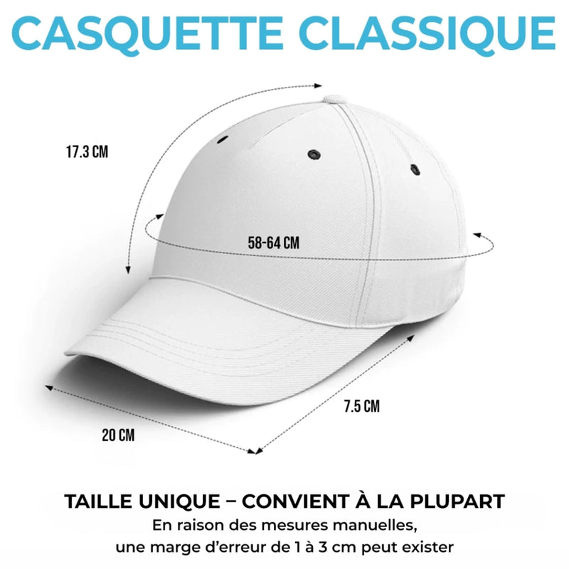 Casquette Classique Personnalisée – Cadeau Rigolo pour Homme – Membre à vie