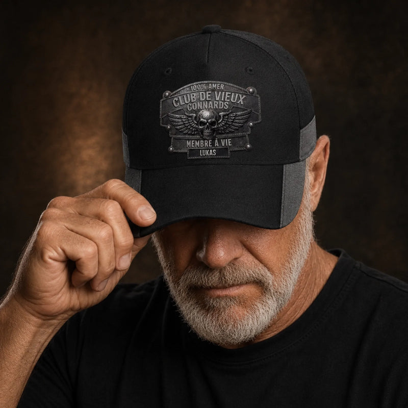 Casquette Classique Personnalisée – Cadeau Rigolo pour Homme – Membre à vie