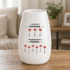Vase ovale en céramique personnalisé – Cadeau Pour Mamie – D’Abord Maman Maintenant Grand-Mère