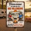 Panneau Métallique Personnalisé Pour La Décoration De La Maison – Cadeau Pour Amoureux Du Camping Et Couples Aventuriers – Nuits Folles Au Camping