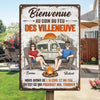 Panneau Métallique Personnalisé Pour La Décoration De La Maison – Cadeau Pour Amoureux Du Camping Et Couples Aventuriers – Nuits Folles Au Camping
