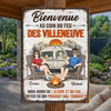 Panneau Métallique Personnalisé Pour La Décoration De La Maison – Cadeau Pour Amoureux Du Camping Et Couples Aventuriers – Nuits Folles Au Camping