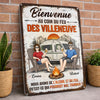 Panneau Métallique Personnalisé Pour La Décoration De La Maison – Cadeau Pour Amoureux Du Camping Et Couples Aventuriers – Nuits Folles Au Camping