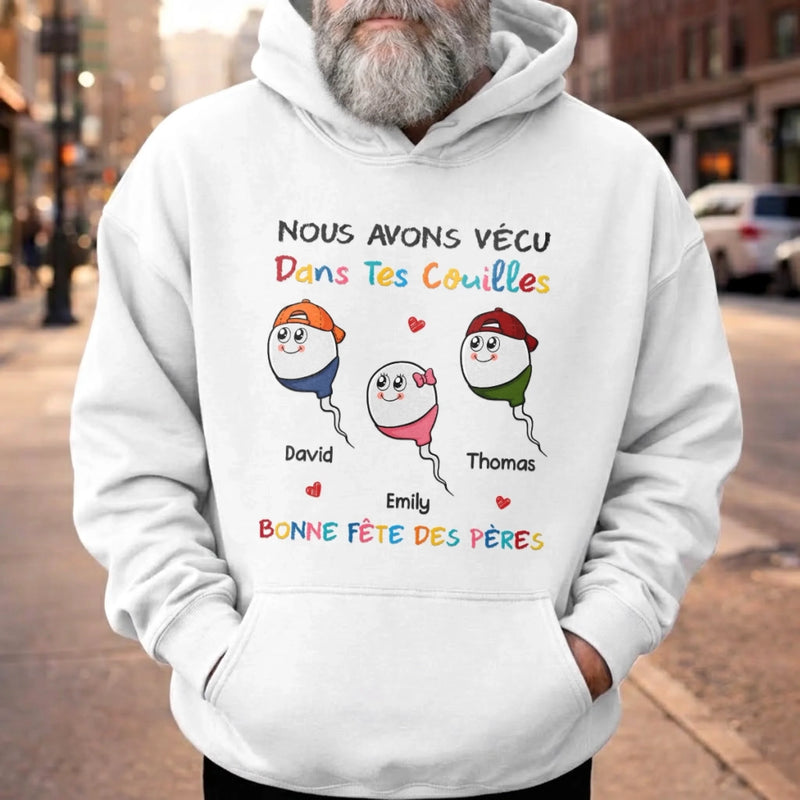 T-shirt unisexe, Hoodie personnalisé – Cadeau Rigolo pour Papa – Fête des Pères – Ton meilleur coup