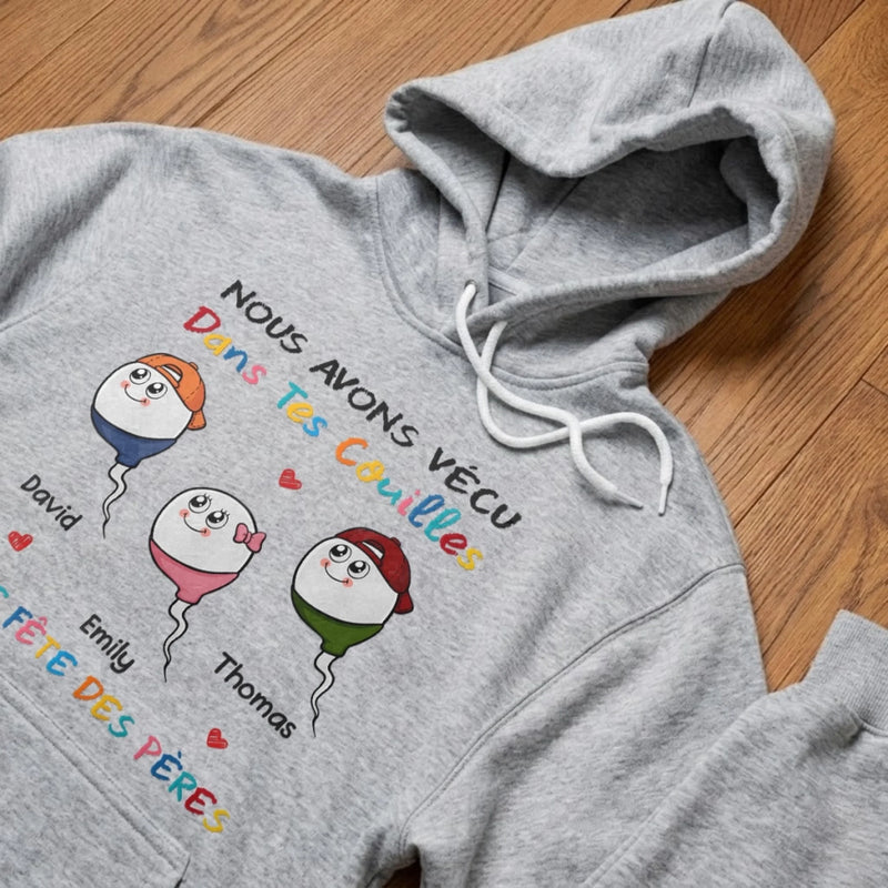 T-shirt unisexe, Hoodie personnalisé – Cadeau Rigolo pour Papa – Fête des Pères – Ton meilleur coup