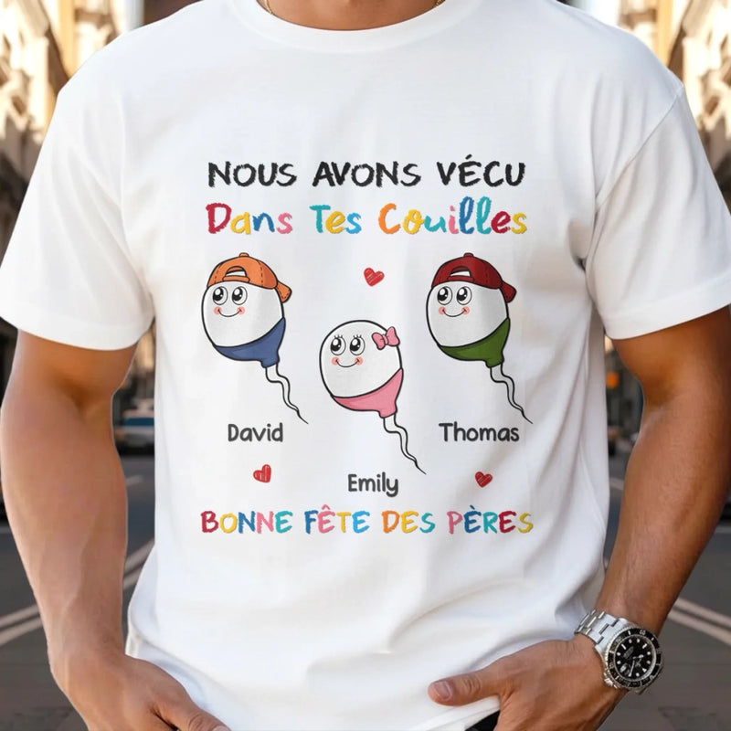 T-shirt unisexe, Hoodie personnalisé – Cadeau Rigolo pour Papa – Fête des Pères – Ton meilleur coup
