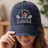 Casquette De Baseball En Jean Délavé Personnalisée – Cadeau Pour Retraités –  Zéro Stress, Plus D’apéro