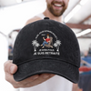 Casquette De Baseball En Jean Délavé Personnalisée – Cadeau Pour Retraités –  Zéro Stress, Plus D’apéro