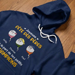 T-shirt unisexe, Hoodie personnalisé – Cadeau Rigolo pour Papa – Fête des Pères – De la part de ton petit champion