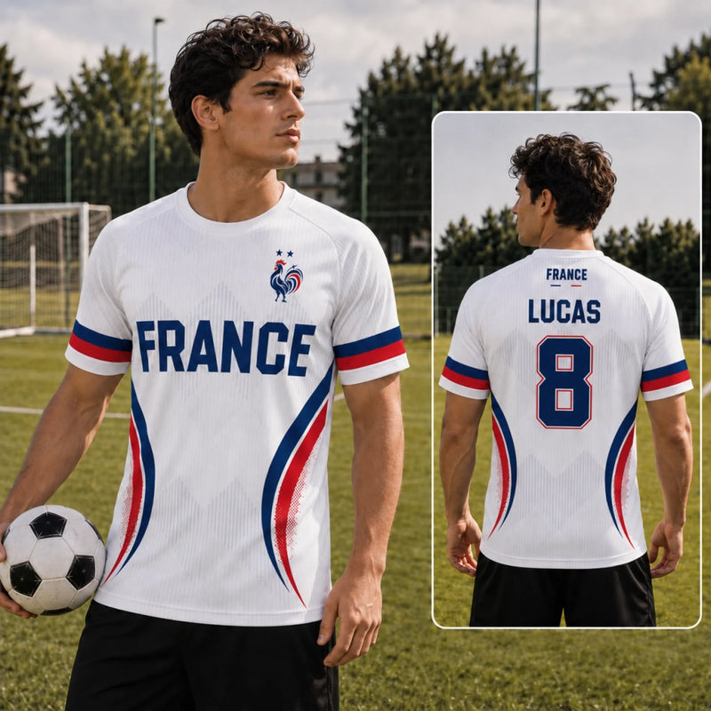 Maillot de Foot Personnalisé – Cadeau Pour Fan de Football – Prêt Pour La Victoire