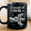 Mug Noir Personnalisé – Cadeau Pour Papa, Papy – La Bande De Papa