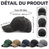 Casquette De Baseball En Jean Délavé Personnalisée – Cadeau Pour Papa, Papi –  Papa Rend Chaque Jour Plus Fort