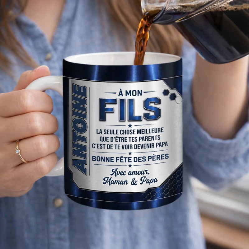 Mug Personnalisé – Cadeau Fête Des Pères Pour Fils – Toujours Fier De Toi