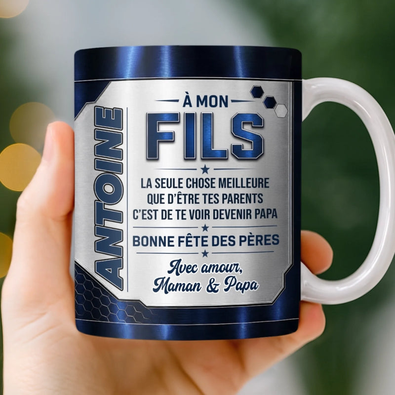 Mug Personnalisé – Cadeau Fête Des Pères Pour Fils – Toujours Fier De Toi