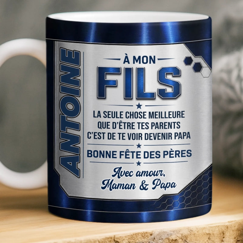 Mug Personnalisé – Cadeau Fête Des Pères Pour Fils – Toujours Fier De Toi