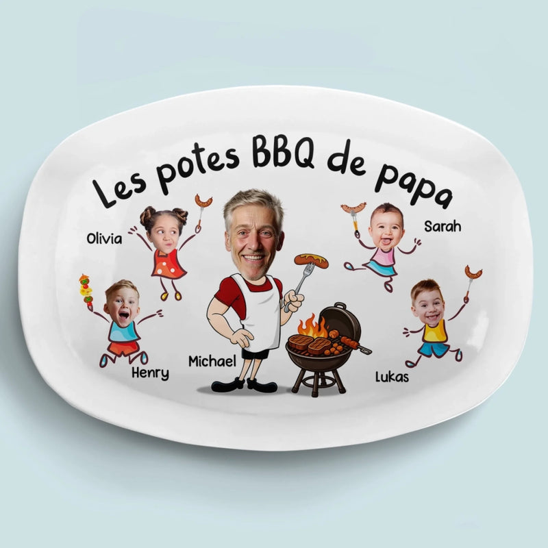 Planche De Grill Personnalisée Avec Photo – Cadeau Pour Papa, Papi – La Planche De Grill De Papa