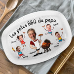 Planche De Grill Personnalisée Avec Photo – Cadeau Pour Papa, Papi – La Planche De Grill De Papa