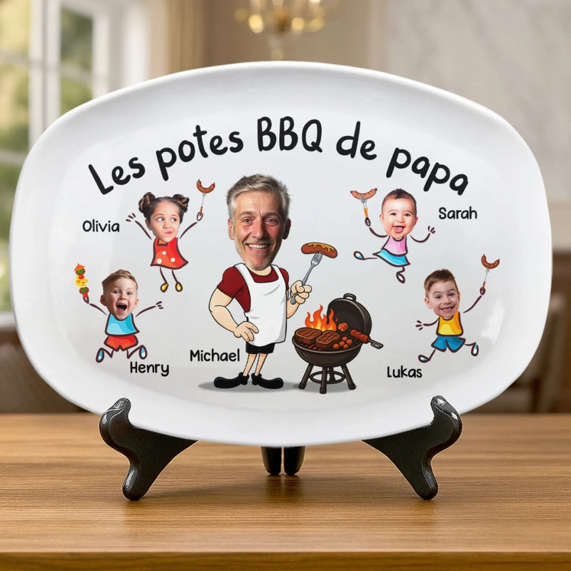 Planche De Grill Personnalisée Avec Photo – Cadeau Pour Papa, Papi – La Planche De Grill De Papa