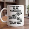 Mug Personnalisé à Effet 3D Gonflé – Cadeau Fête des Pères pour Papa, Papy – Tu Es Notre Héros