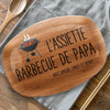 Planche De Grill Personnalisée – Cadeau Fête des Pères pour Papa – L'assiette Barbecue De Papa